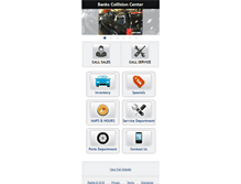 Tablet Screenshot of bankscollision.com